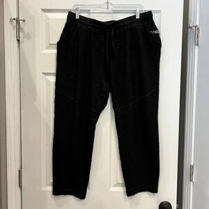 Paka Joggers Alpaca Wool Black Athleisure XL Made in Peru Sustainable Loungewear